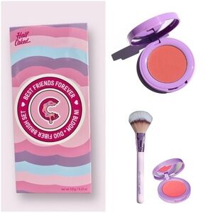 NIB Half Caked - Best Friends Forever | In Bloom Blush + Duo Fiber Brush Set